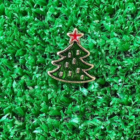 Christmas Tree Small Enamel Pin/ Brooch Lapel - Picture 3 of 7